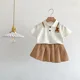 tee and skirt