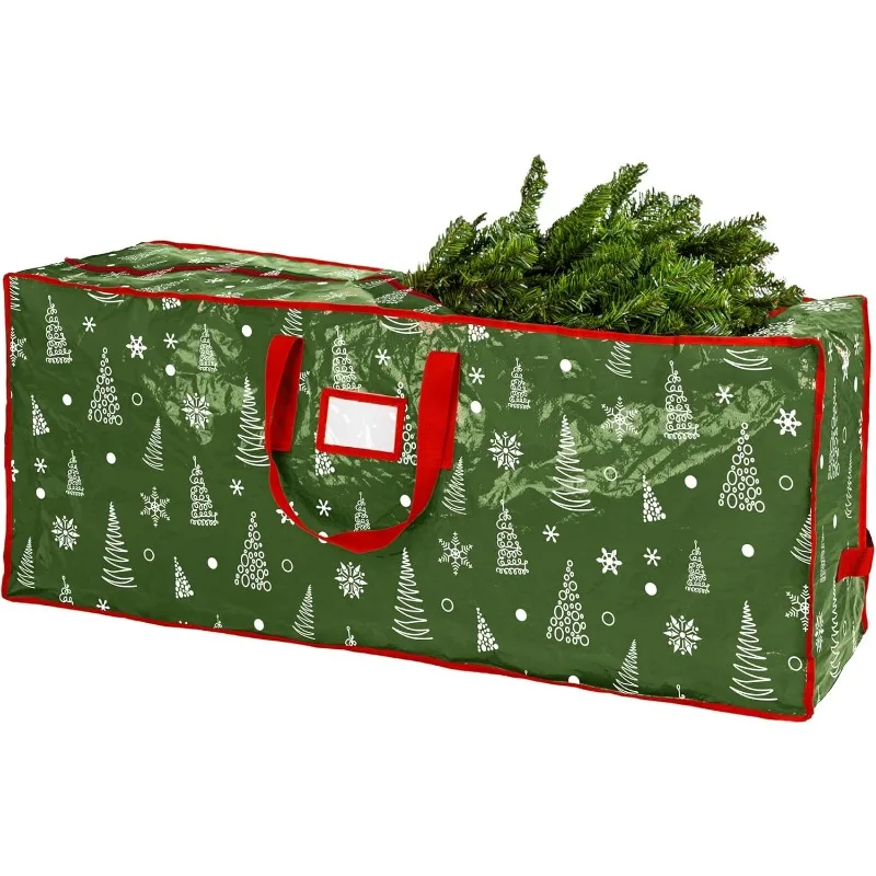 Bolsa de almacenamiento para árbol de Navidad, almacena árbol de vacaciones de Navidad Artificial de 7,5 pies, Material duradero e impermeable, bolsa con cremallera, asas de transporte