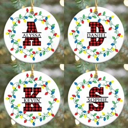 Adorno navideño personalizado con nombre para bebé – Regalo original
