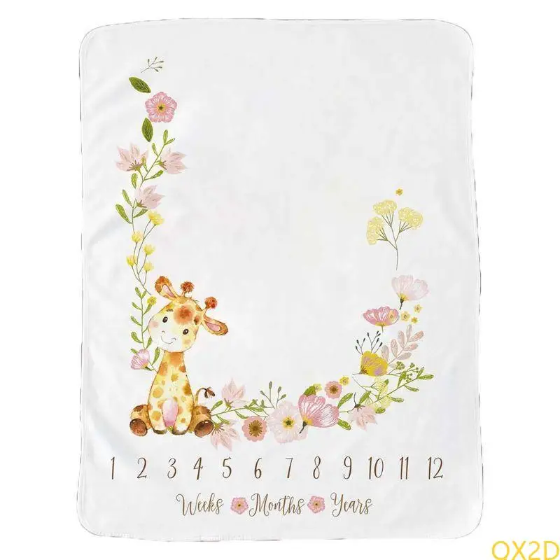 QX2D recién nacido Lindo animal Patrón animales envoltura para bebés Manta - imagen 5