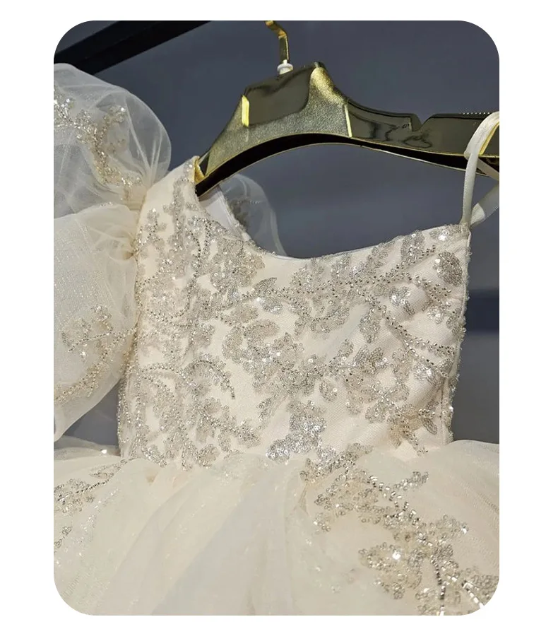 Vestidos de niña para Navidad 2025, nuevo vestido de actuación de Pongsa - imagen 5