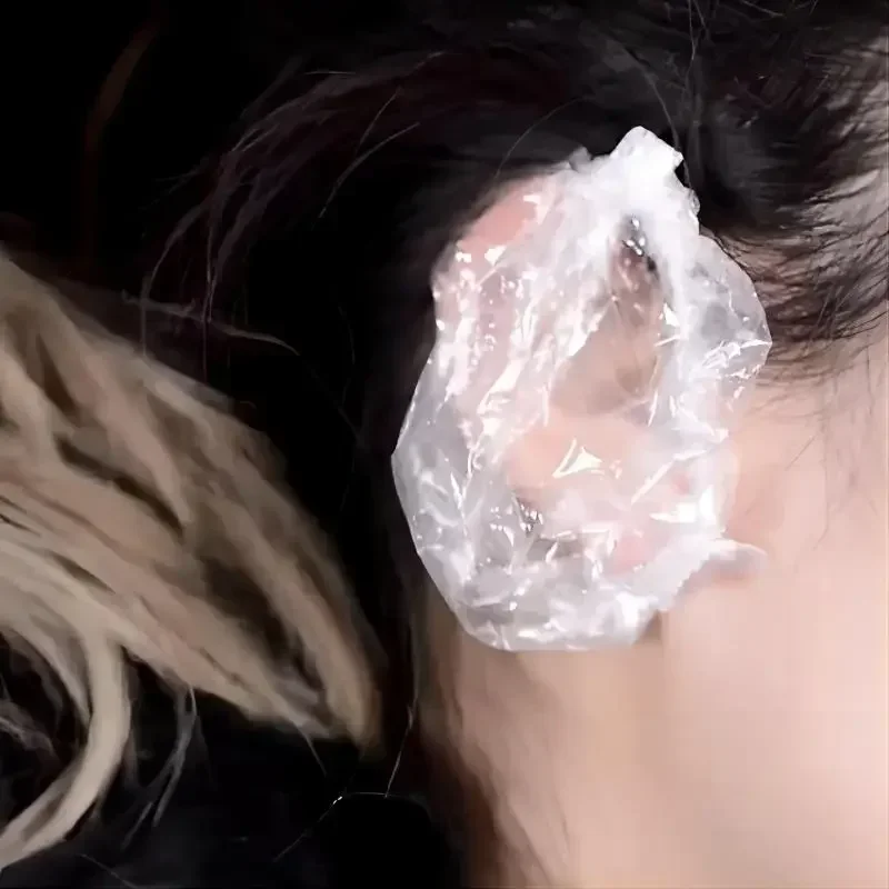 Orejeras desechables impermeables, venta al por mayor, paquete de 100 Uds., orejeras para bañarse y lavar el cabello, orejeras para teñir los oídos - imagen 5