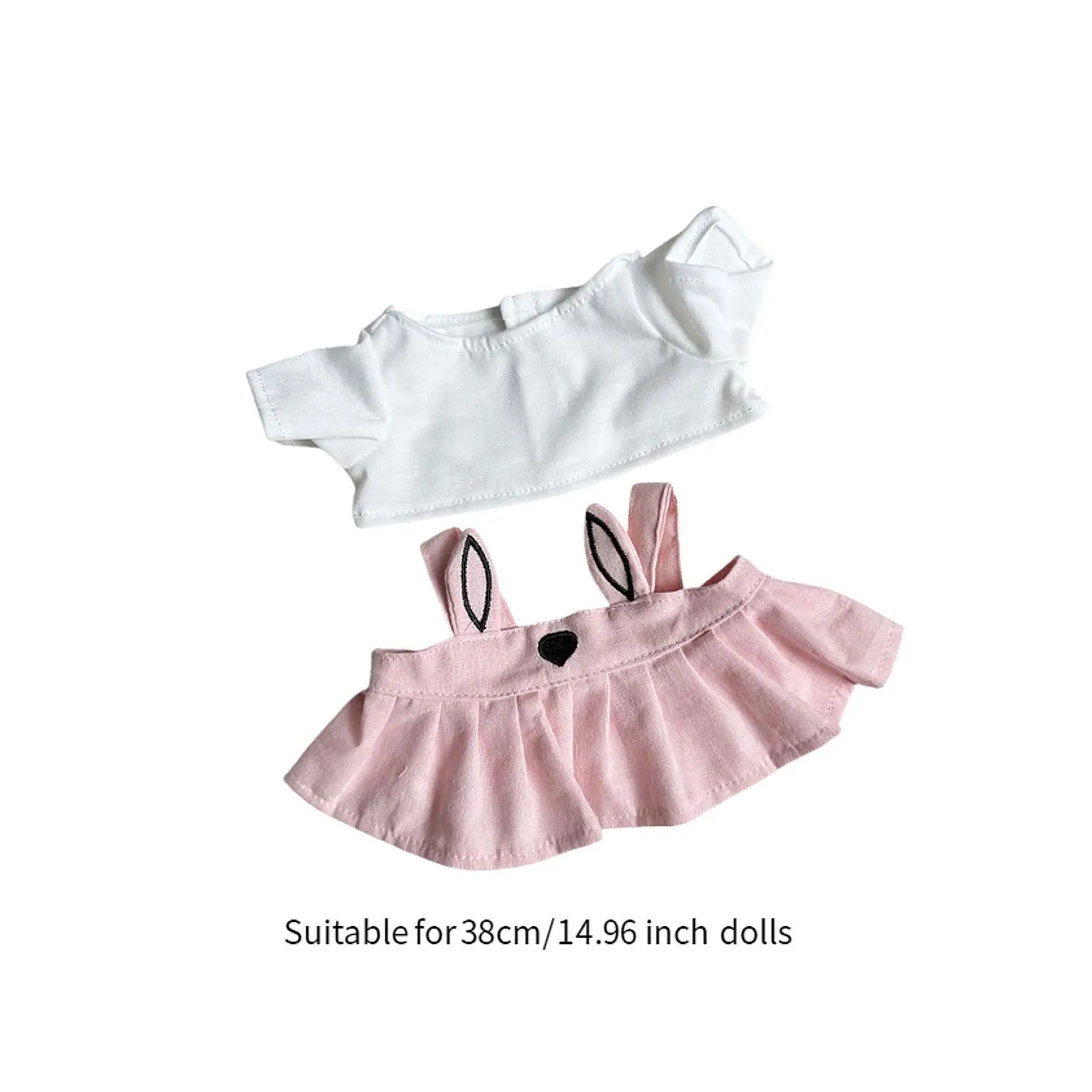 38 cm Doll Skirt Set,Doll Clothing,Plush Doll AccessoriesCostumes,Fashion Adorable Doll Outifits Doll Dress up for Girl Gift