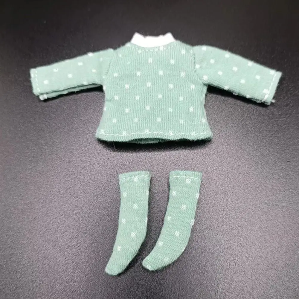 Obitsu 11, Kleidung, Anzug, Oberteile, Hemd, Baumwolle, gepunktete Bluse, Mini-Socken für Gelenk, OB11-Puppen, Zubehör, Kinderspielzeug - imagen 3