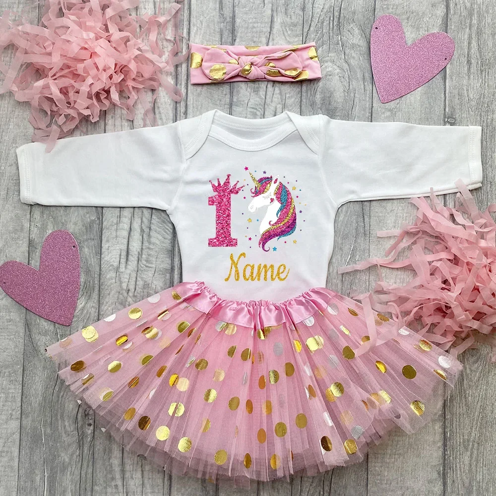 Body personalizado para cumpleaños de bebé, vestidos de pastel, vestido personalizado para niña, faldas tutú de lentejuelas, ropa, regalo de cumpleaños - imagen 4