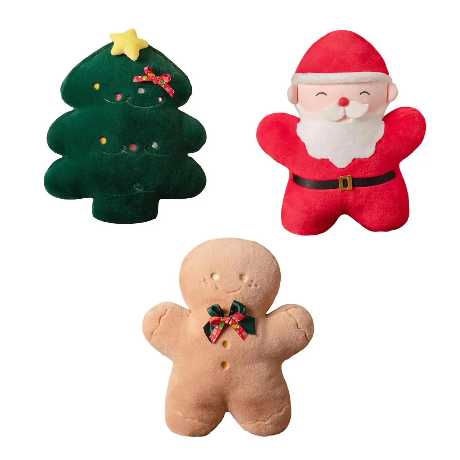 Christmas Stuffed Doll Comfortable Adornment Vivid Appearance Holiday Decorative