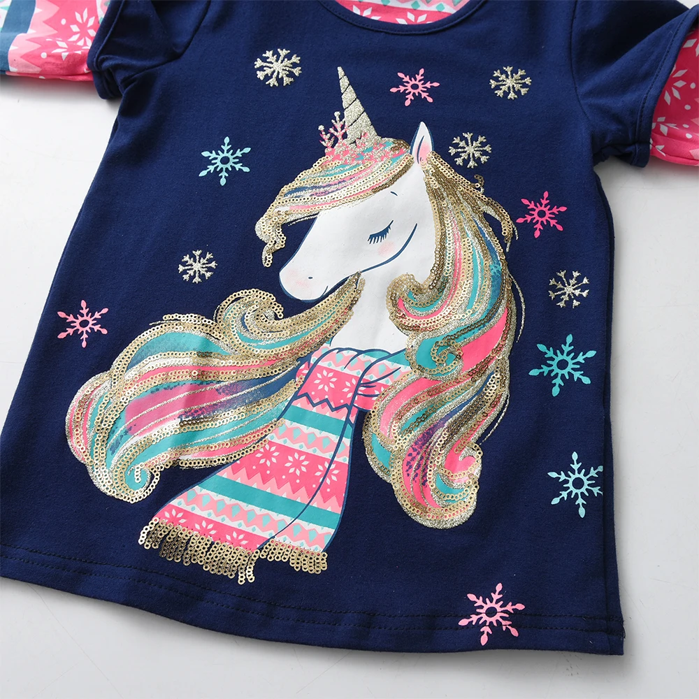 DXTON Camiseta rayas para niña – Ropa otoño cómoda