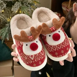 Zapatillas Navidad niña – Algodón antideslizantes con ciervos