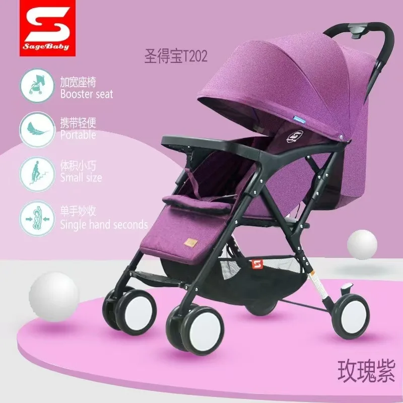 Cochecito bebé súper ligero reversible para verano e invierno - imagen 2