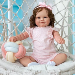 NPK muñeca reborn para niños – pelo marrón enraizado y detalle