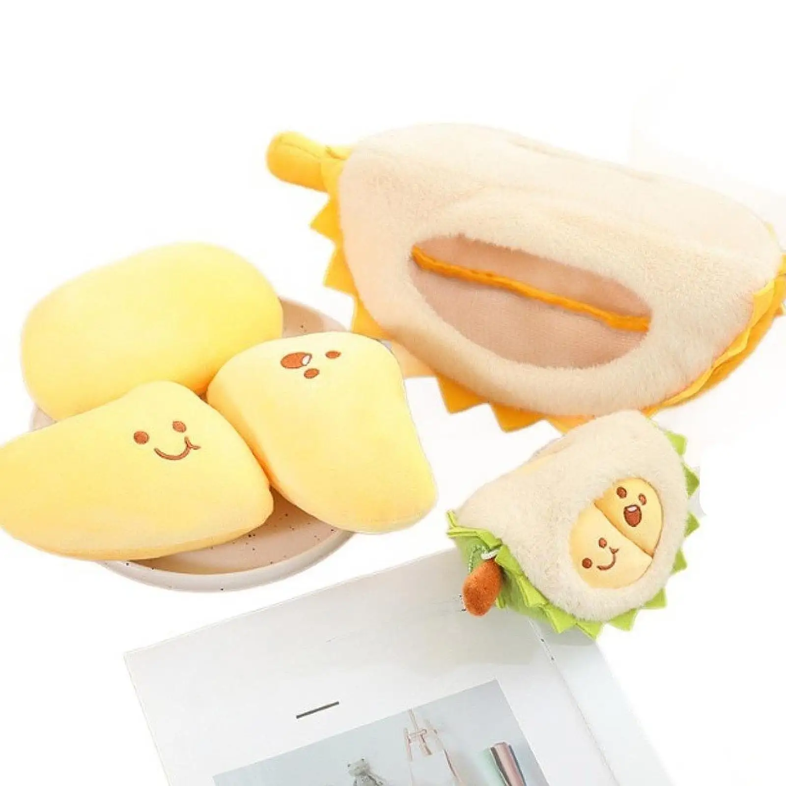 Peeling Durian Plush Doll Durian Plush Toy for Adults Kids Birthday Gifts