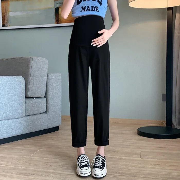 Pantalones premamá de algodón orgánico – Comodidad para tu embarazo - imagen 4