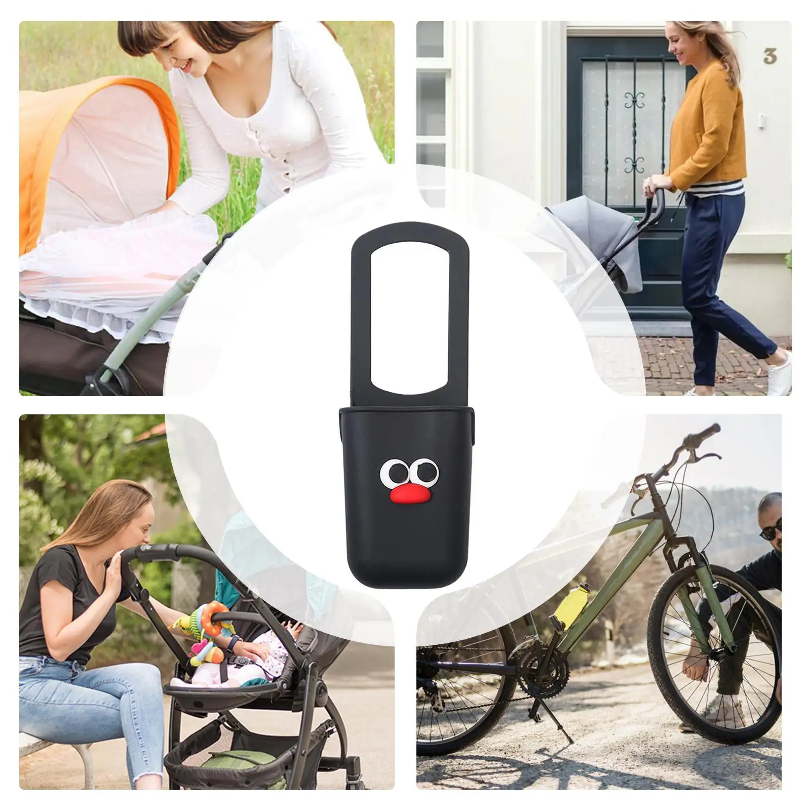 Soporte para botella de agua para cochecito, soporte para bebidas de silicona para silla de ruedas, accesorios para bicicletas, soporte para teléfono, Picnic de viaje - imagen 5
