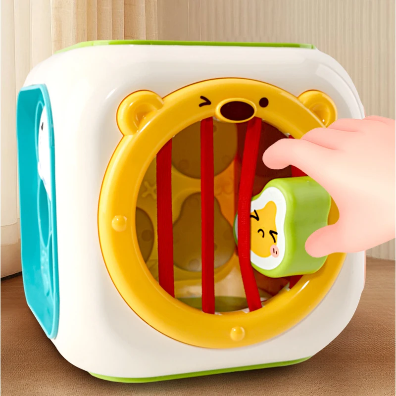 Cubo de actividades con música y luz – Juguete Montessori para bebés - imagen 3