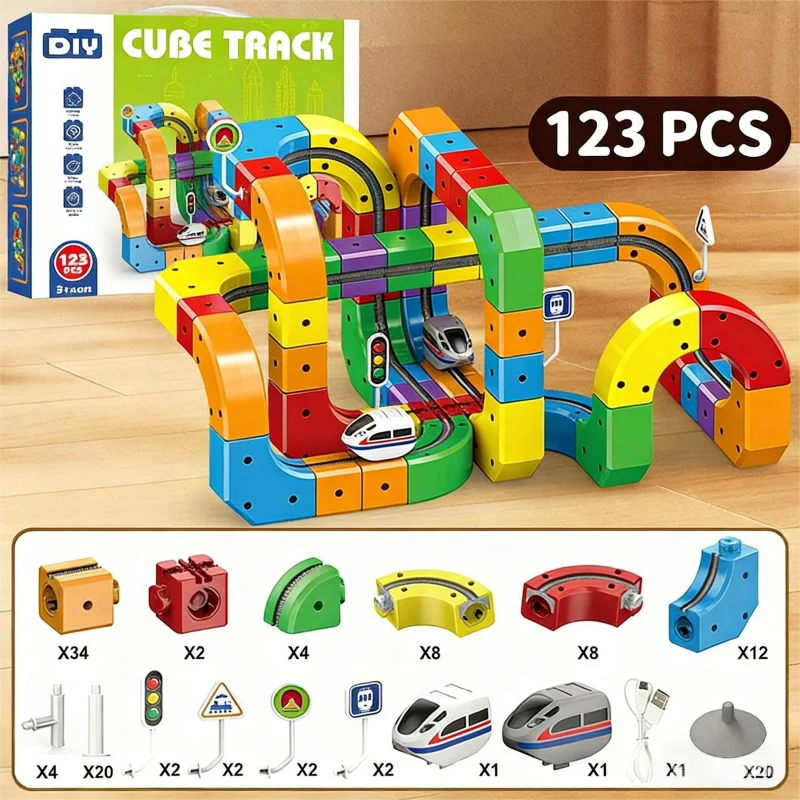 Tren magnético de construcción – Juguete educativo para niños - imagen 5