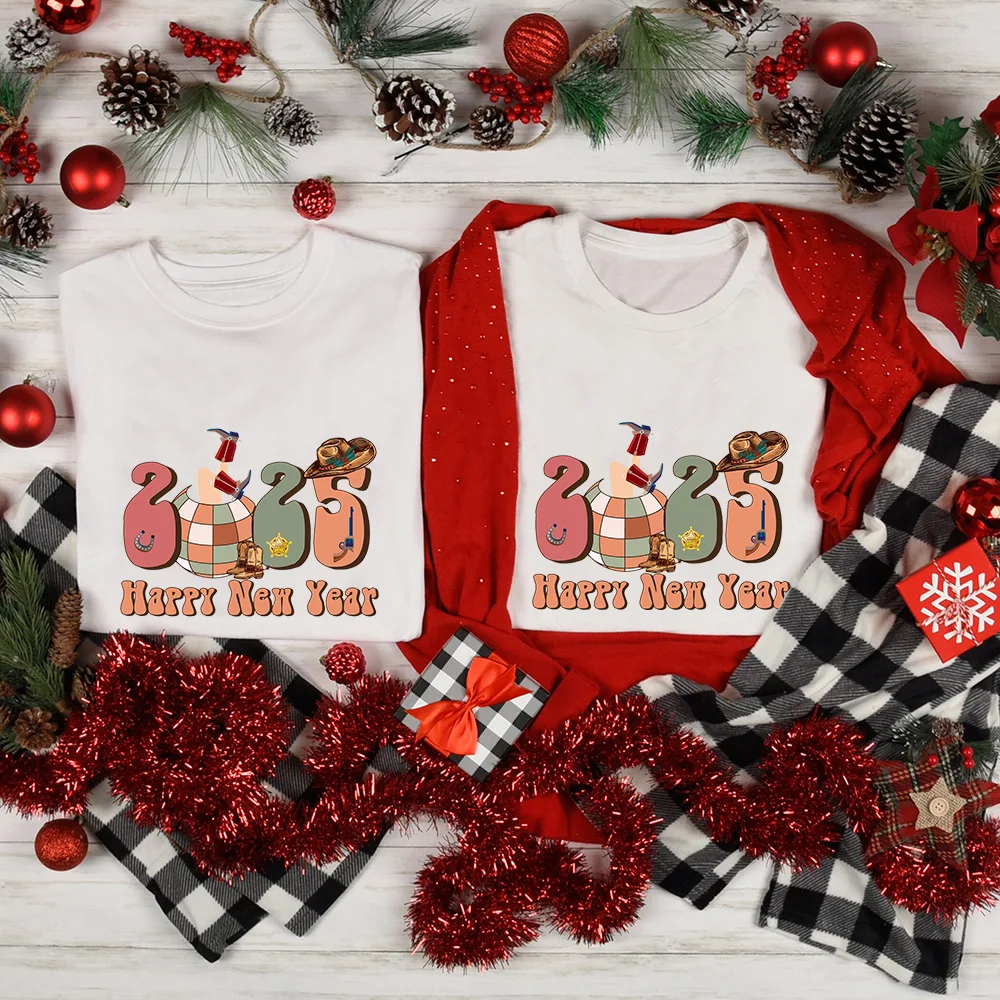 Conjunto familiar a juego para madre, padre, hija, hijo, camisetas de bebé, Pelele de aspecto familiar, ropa de Año Nuevo, 2025 - imagen 5