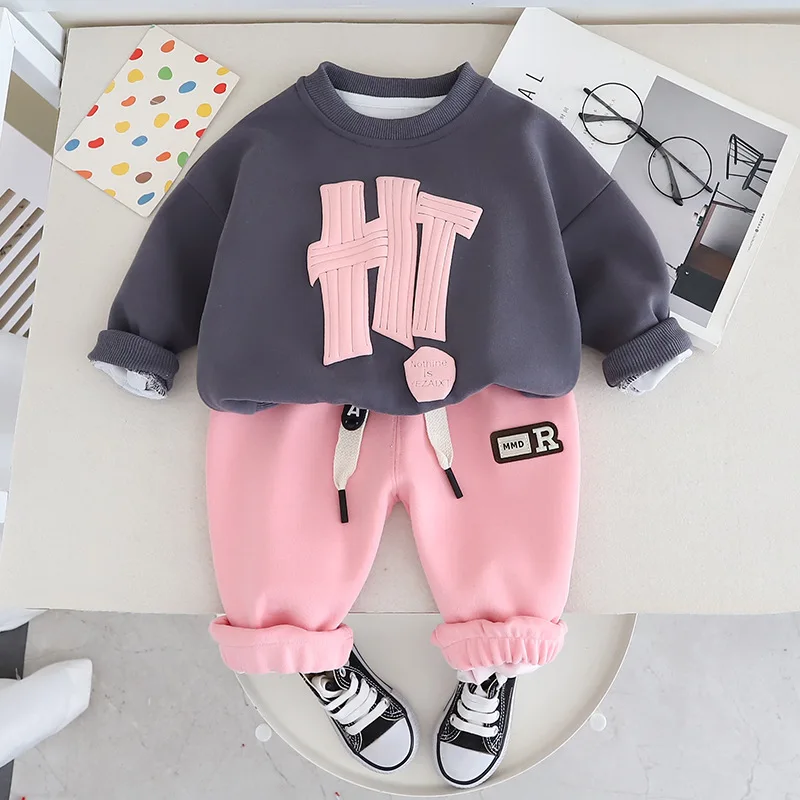 Conjunto de sudaderas para niños – Cuello redondo primavera y otoño - imagen 4