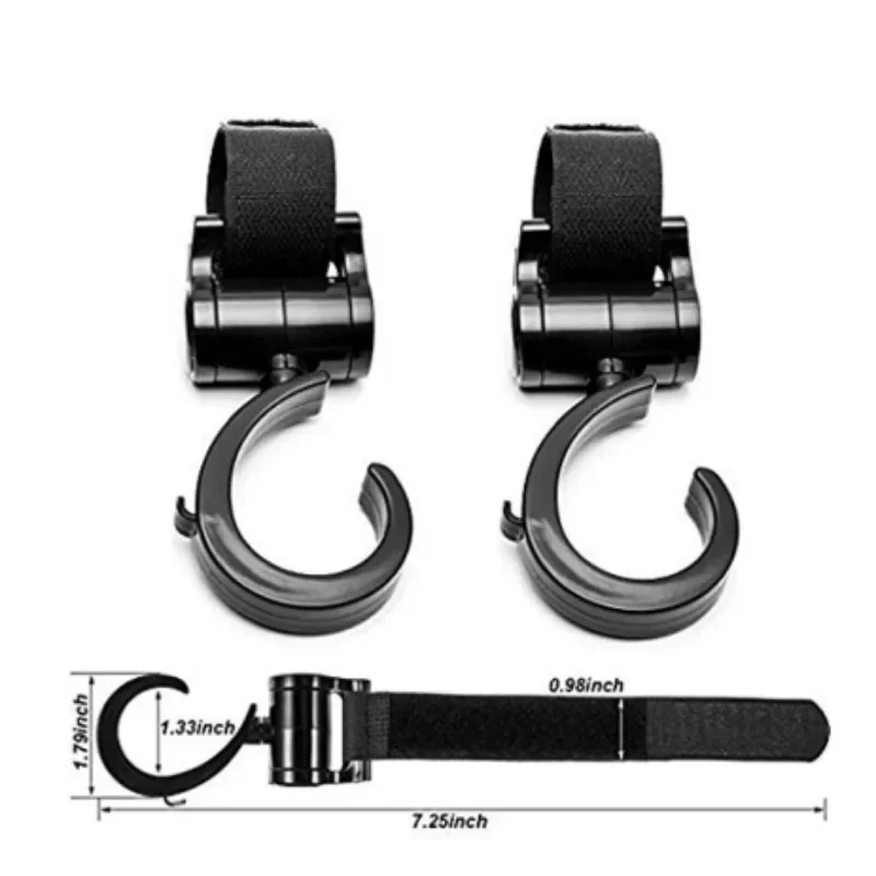 Gancho para cochecito de bebé, accesorios de carrito de bebé, accesorio de compras, gancho multiusos para cochecito de bebé, 2 uds. - imagen 4