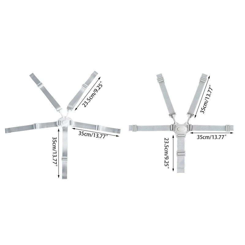 M76C bebé Universal arnés 5 puntos silla cinturón seguridad para cochecito chico niños para asiento cochecito - imagen 4