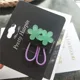 2pcs green floral