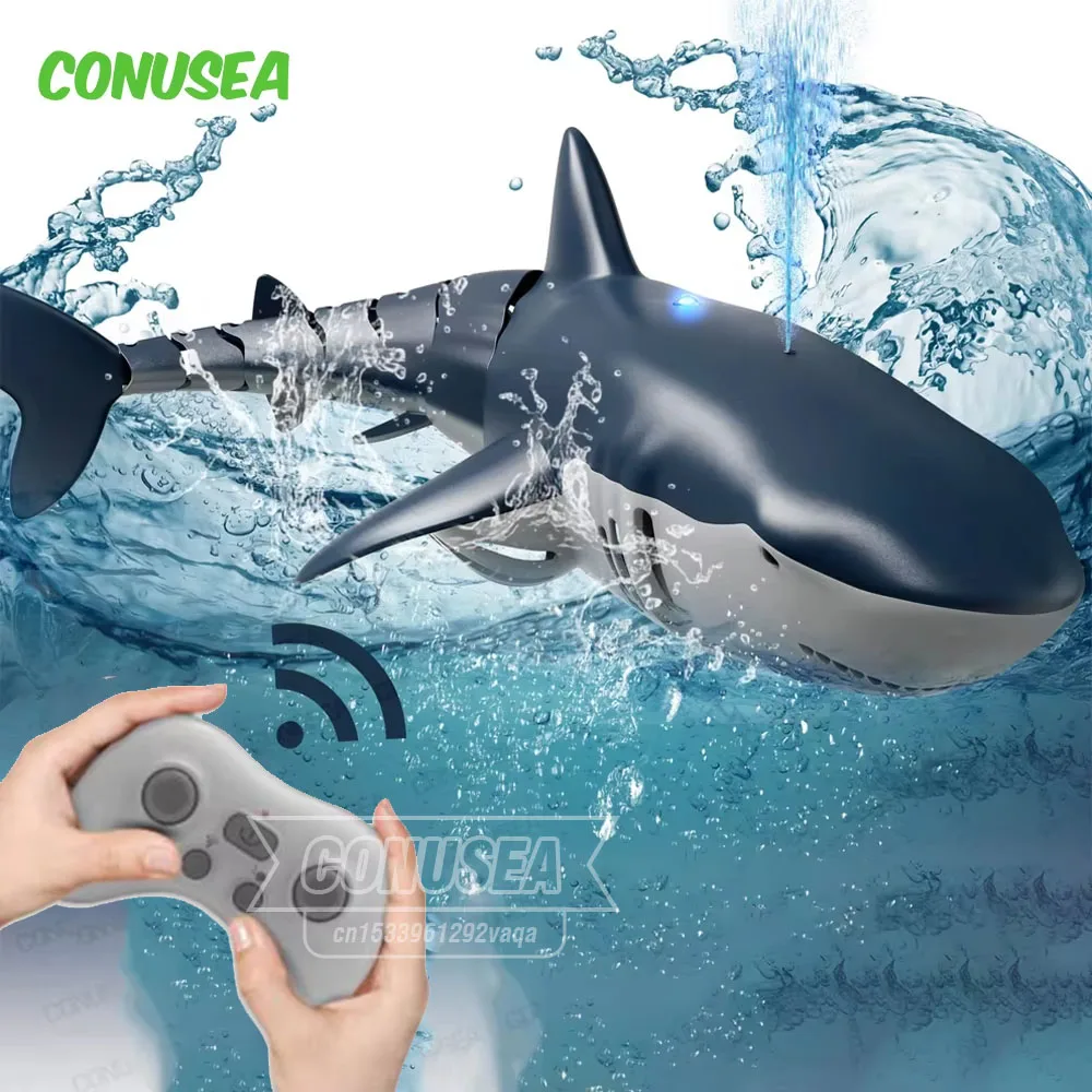Tiburón ballena teledirigido con agua pulverizada para niños - imagen 2