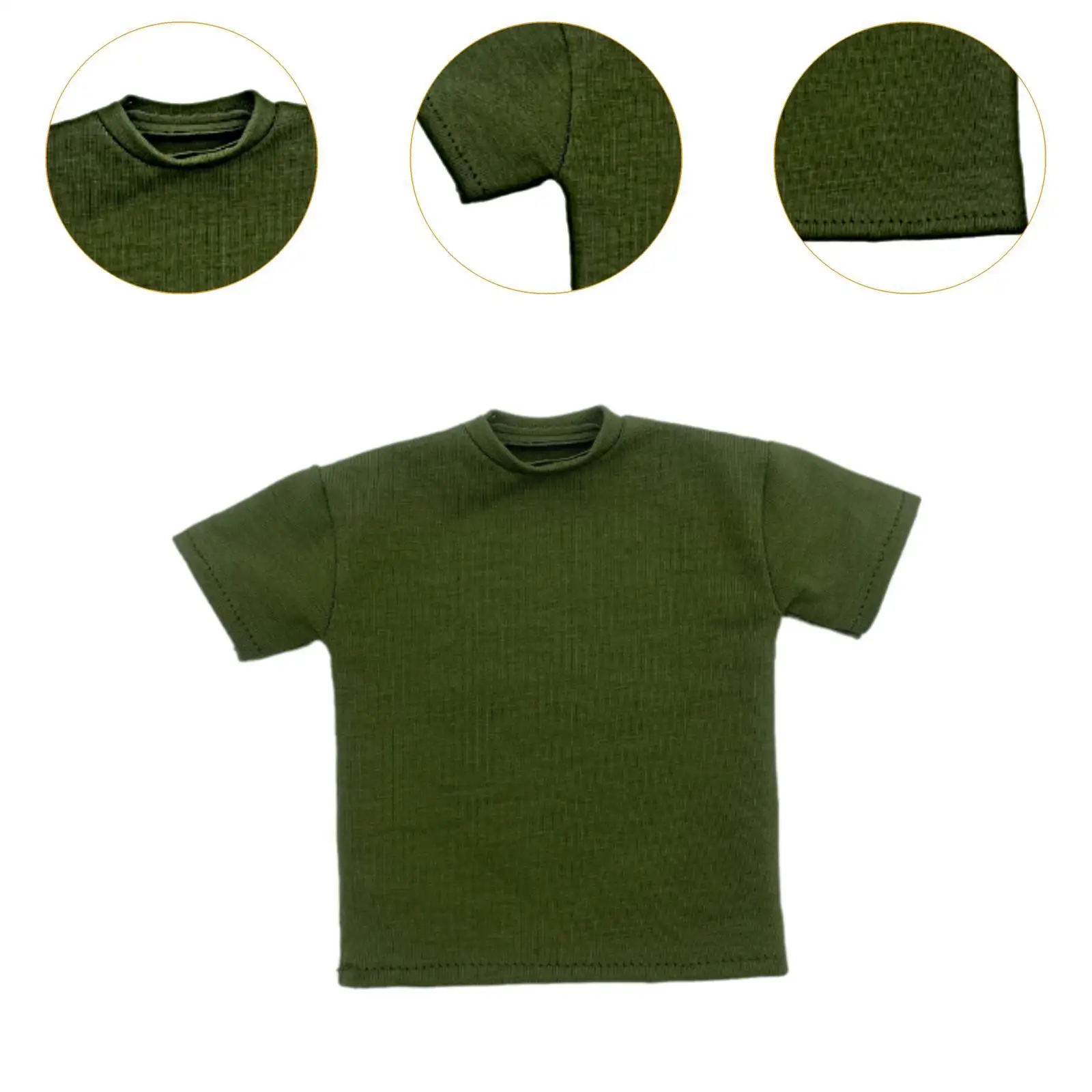 1/6 Scale Male T Shirt, Handmade Doll Clothes,Convenient Miniature Clothing 1:6 Male Figure T Shirt for 12in Figures 1/6 Scale Male T Shirt, Handmade Doll Clothes,Convenient Miniature Clothing 1:6 Male Figure T Shirt for 12in Figures