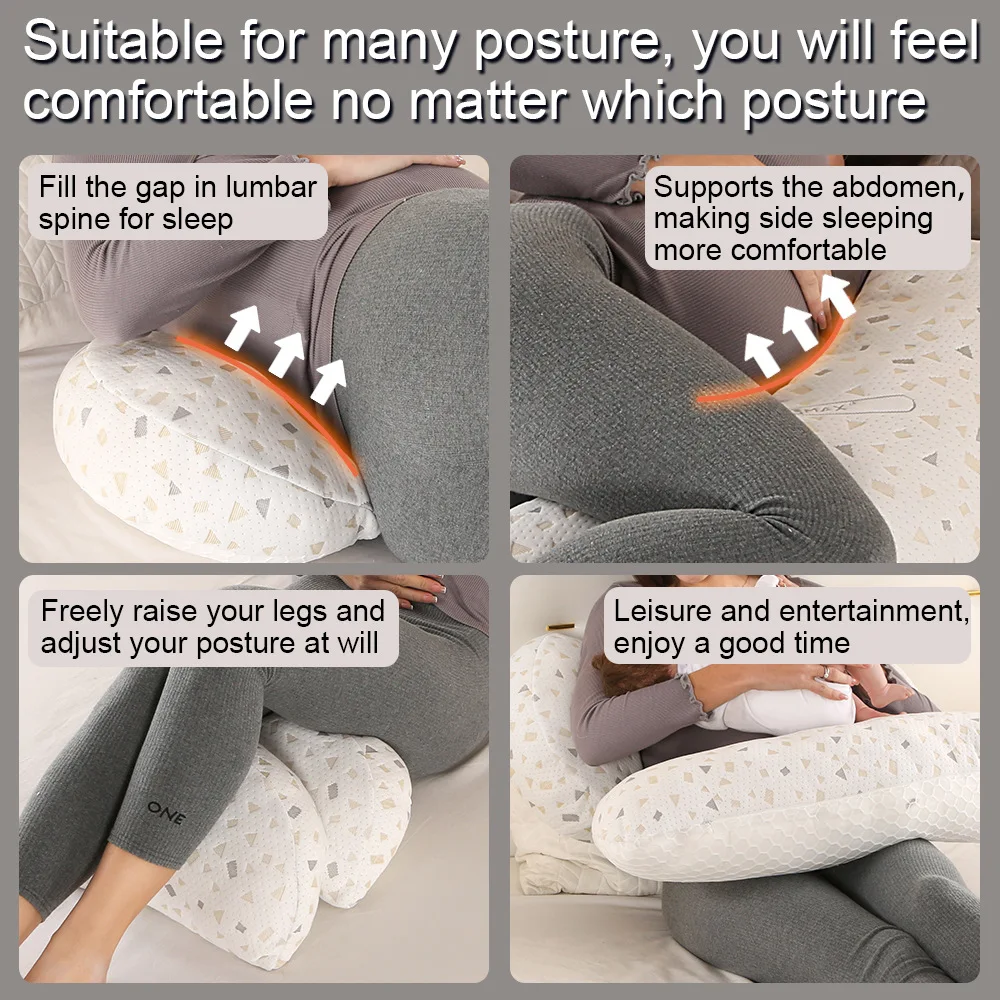 Cojín de embarazo H: soporte abdominal para dormir y amamantar - imagen 4