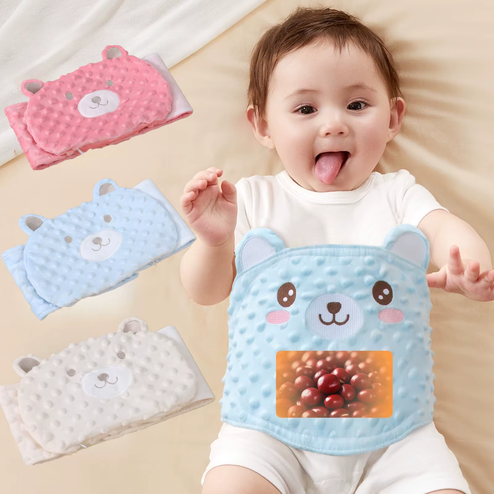 Almohada térmica para bebé – Alivia cólicos con diseño animado - imagen 4