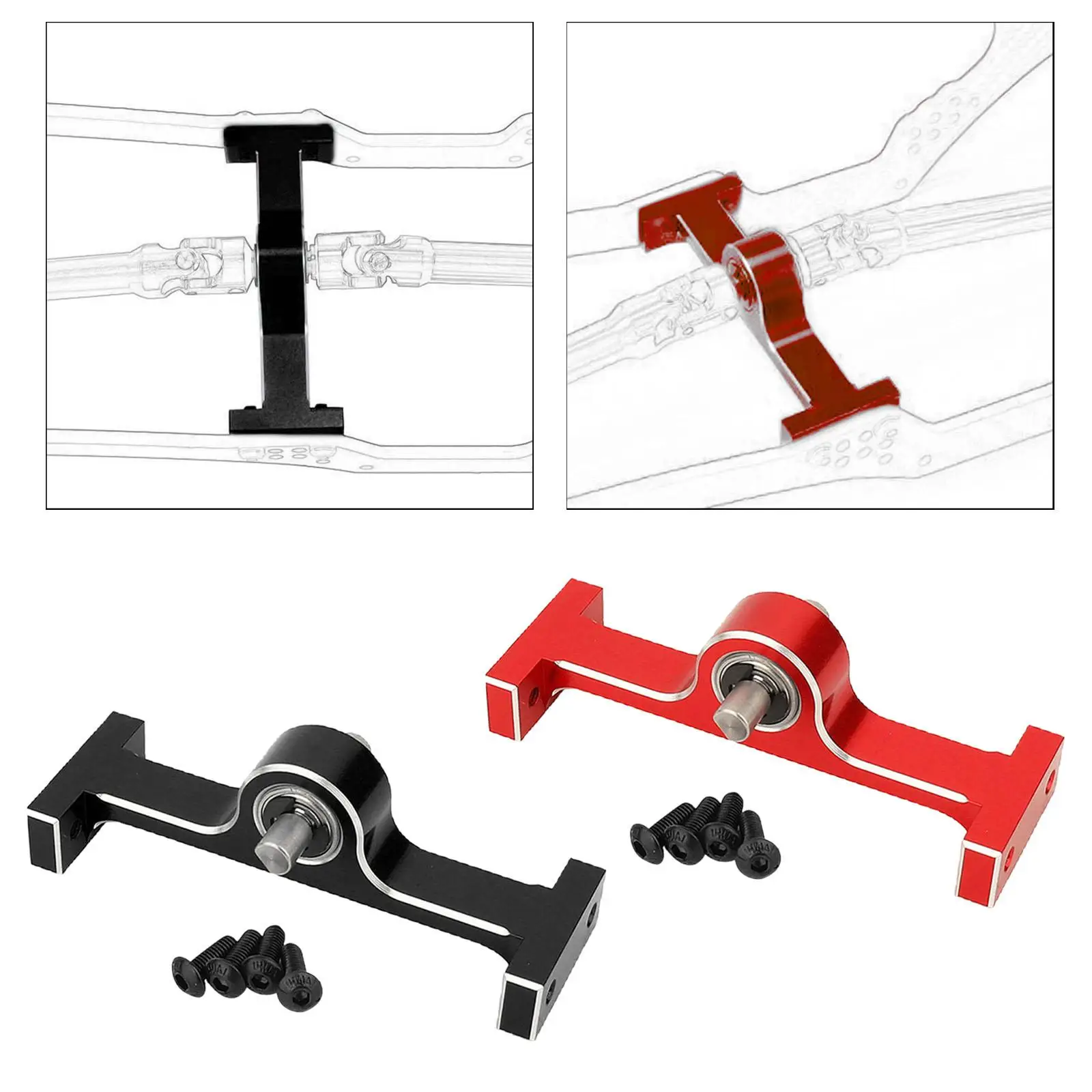 RC Metal Transfer Case RC Crawler Replacement Part Easy to Install Chassis Builder for Moa 1.9 Shafty Lcg RC Car Accessories