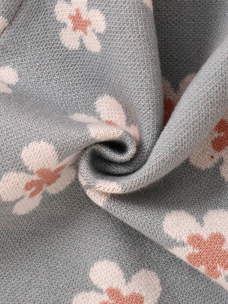 MILANCEL, nuevo conjunto de ropa infantil de verano 0-3T, Camiseta de punto con flores bonitas para niños pequeños + Bloomer, traje dulce para bebé, 2 uds., regalo para niñas - imagen 4