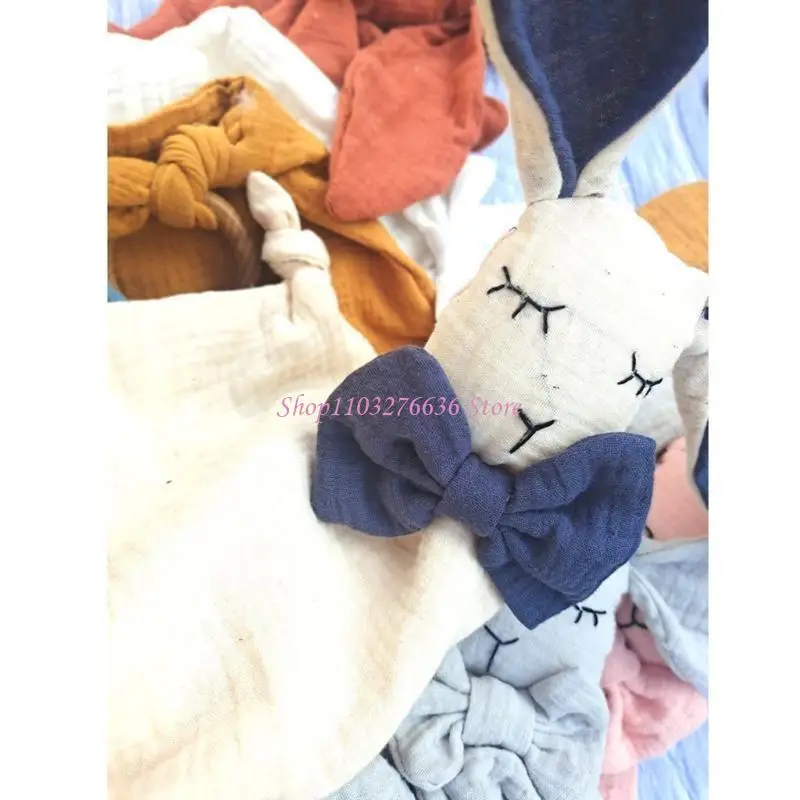 Toalla capucha conejo Bebé – Algodón suave absorbente - imagen 4