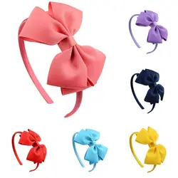 Tiara de Boutique 4 pulgadas, accesorios para el cabello satén niños, diademas con cinta, diadema lazo, Aro pelo