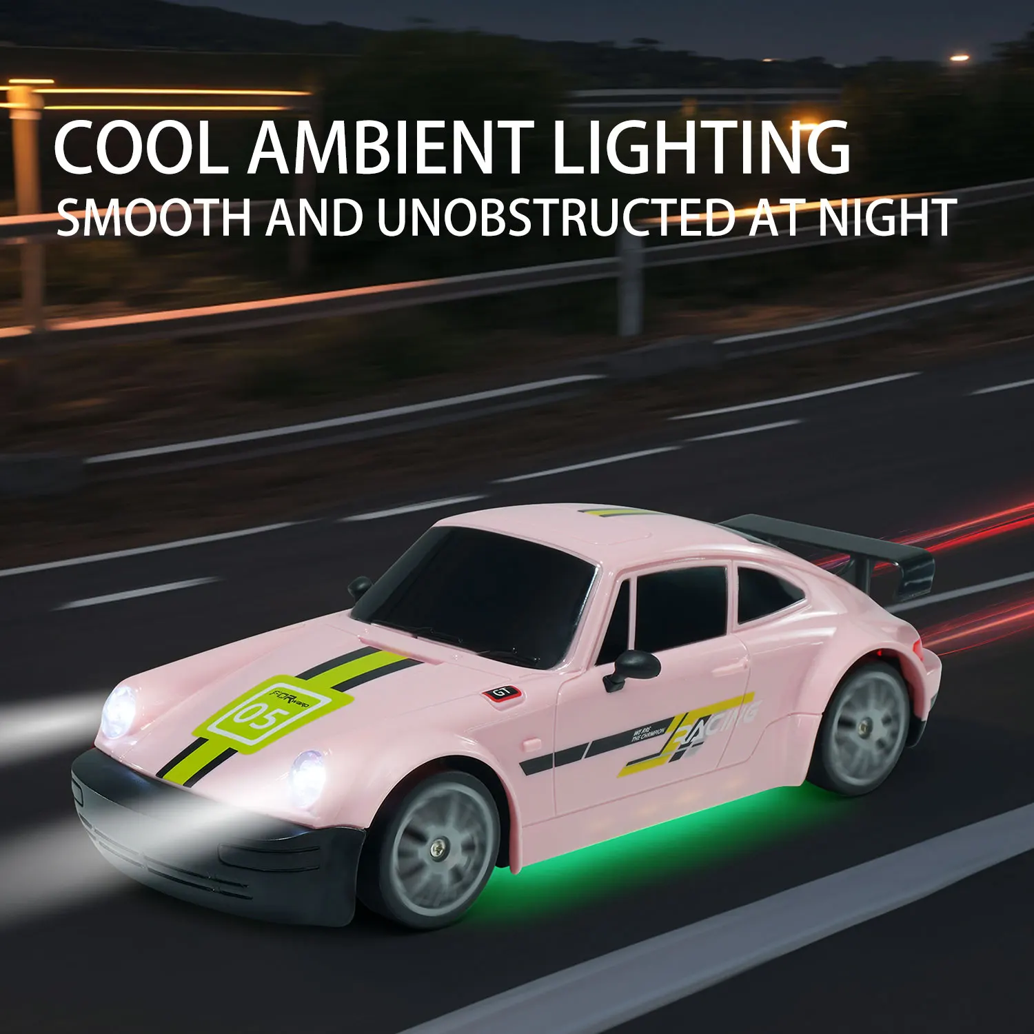 RC Drift Car 1/20 4WD 2,4G coche de Control remoto con luz de alta velocidad tracción en las cuatro ruedas Radiocontrolado Mini coche de carreras modelo regalo - imagen 2