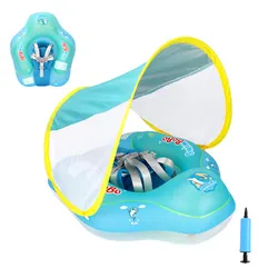 Swimbobo anillo flotante inflable con asiento ventilado y bolsillo