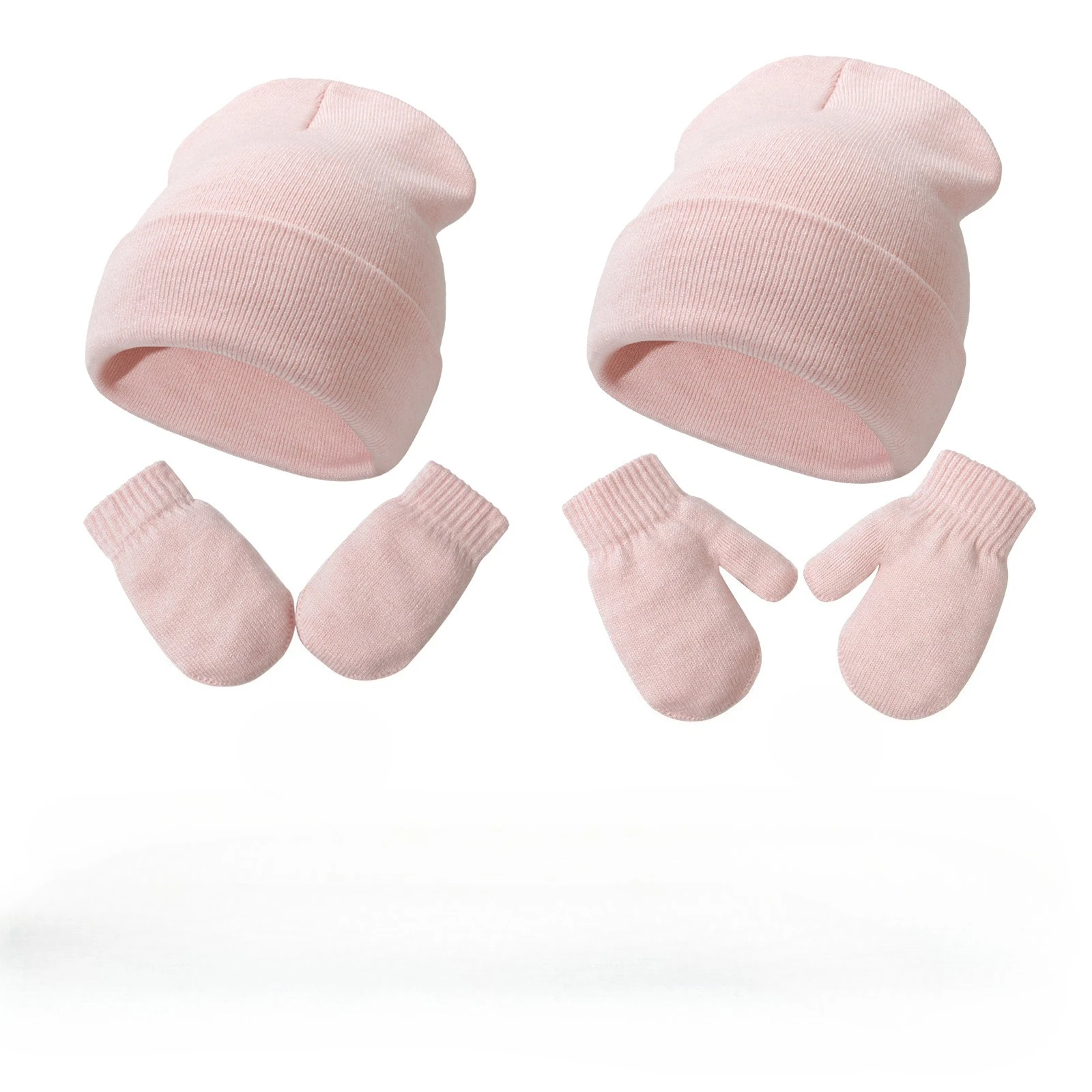 Gorro de lana y manoplas para bebé – Abrigo invernal - imagen 3