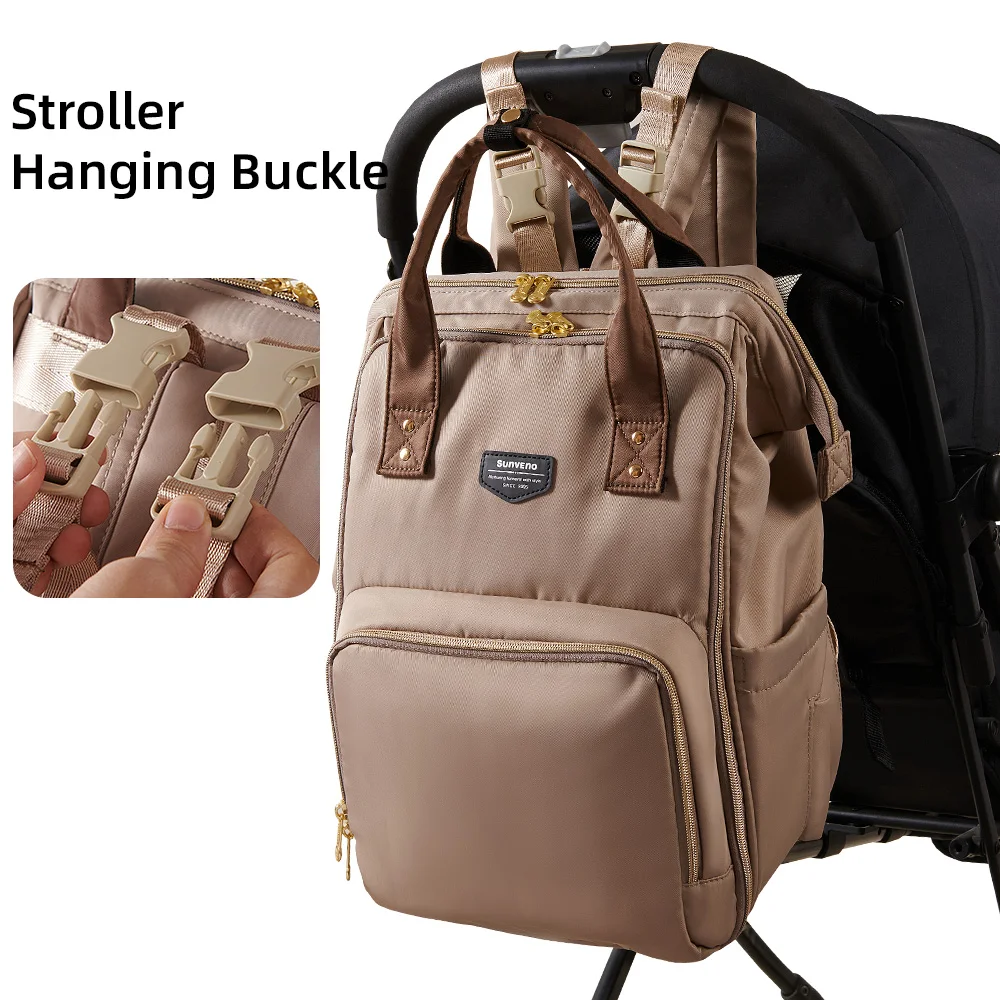 Sunveno Mochila para pañales: gran capacidad, impermeable para viaje - imagen 5