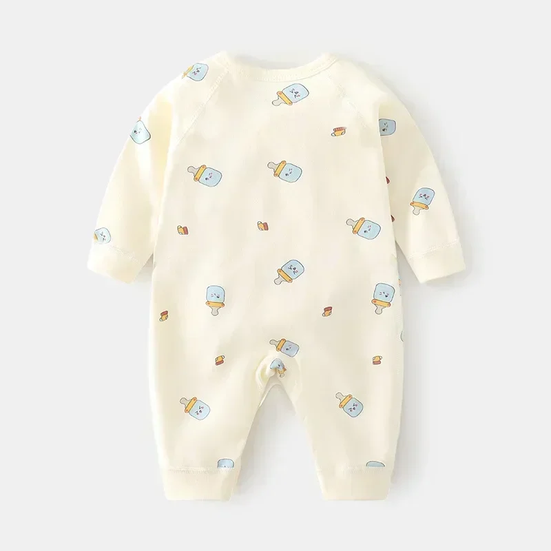 Pelele para bebé recién nacido de 0 a 6M, mono infantil con estampado de algodón, ropa informal para recién nacido, ropa para niña y niño, ropa de primavera y otoño nueva - imagen 2