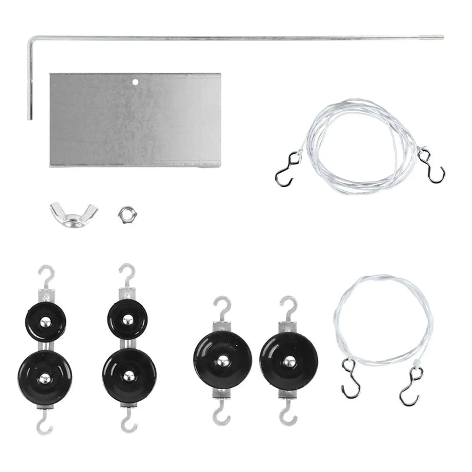 Physics Pulley Set Learning Set with Pulley Bracket Multiuse Educational Science Experiment for Students Teachers Home School