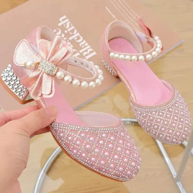 Zapatos de fiesta para niña con pedrería – Diseño princesa brillante - imagen 4