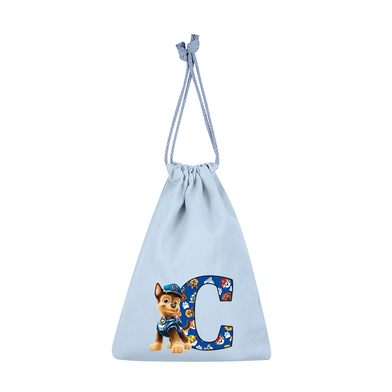 Paws Patrols Chase-bolsas con cordón para niños y niñas, bolsas de almacenamiento navideñas con letras de dibujos animados de Anime, bolso de mano, regalos bonitos y nuevos para niños - imagen 4