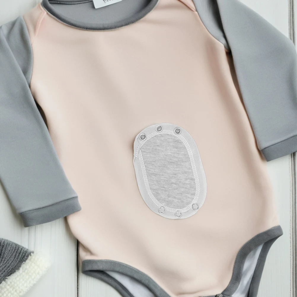 Extensor de crecimiento para bebé, 2 uds., doble capa de algodón suave, longitud ajustable, mono para recién nacido, extensión de botón a presión, a prueba de fugas, otoño - imagen 4