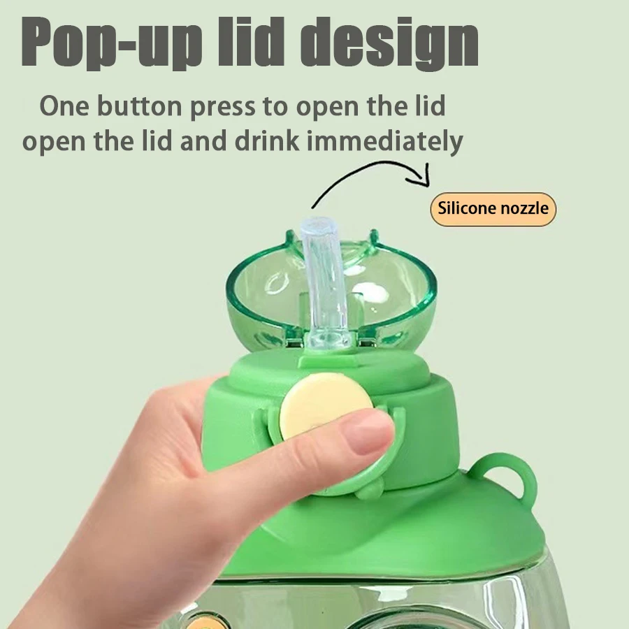 Taza de Gamepad para beber, botella de agua de gran capacidad, resistente al calor, a prueba de caídas, diseño de correa a prueba de fugas, sin olor, 750ml - imagen 2