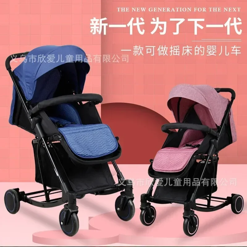 Los cochecitos de bebé pueden sentarse o acostarse, cochecitos de bebé plegables que absorben los golpes para recién nacidos, cochecitos de alto paisaje