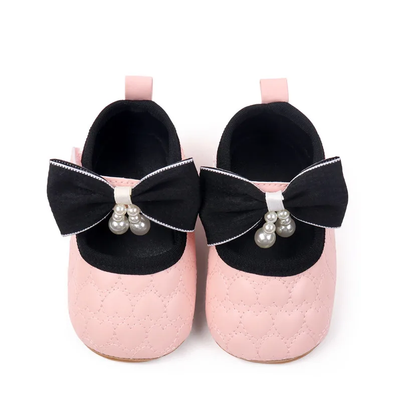 Zapatos antideslizantes de cuna con corazón para primeros pasos niña - imagen 3