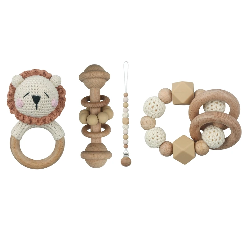 white lion set-4 pcs