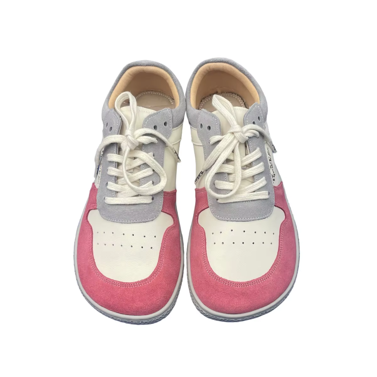 Tipsietoes zapatillas descalzas de cuero genuino con puntera ancha