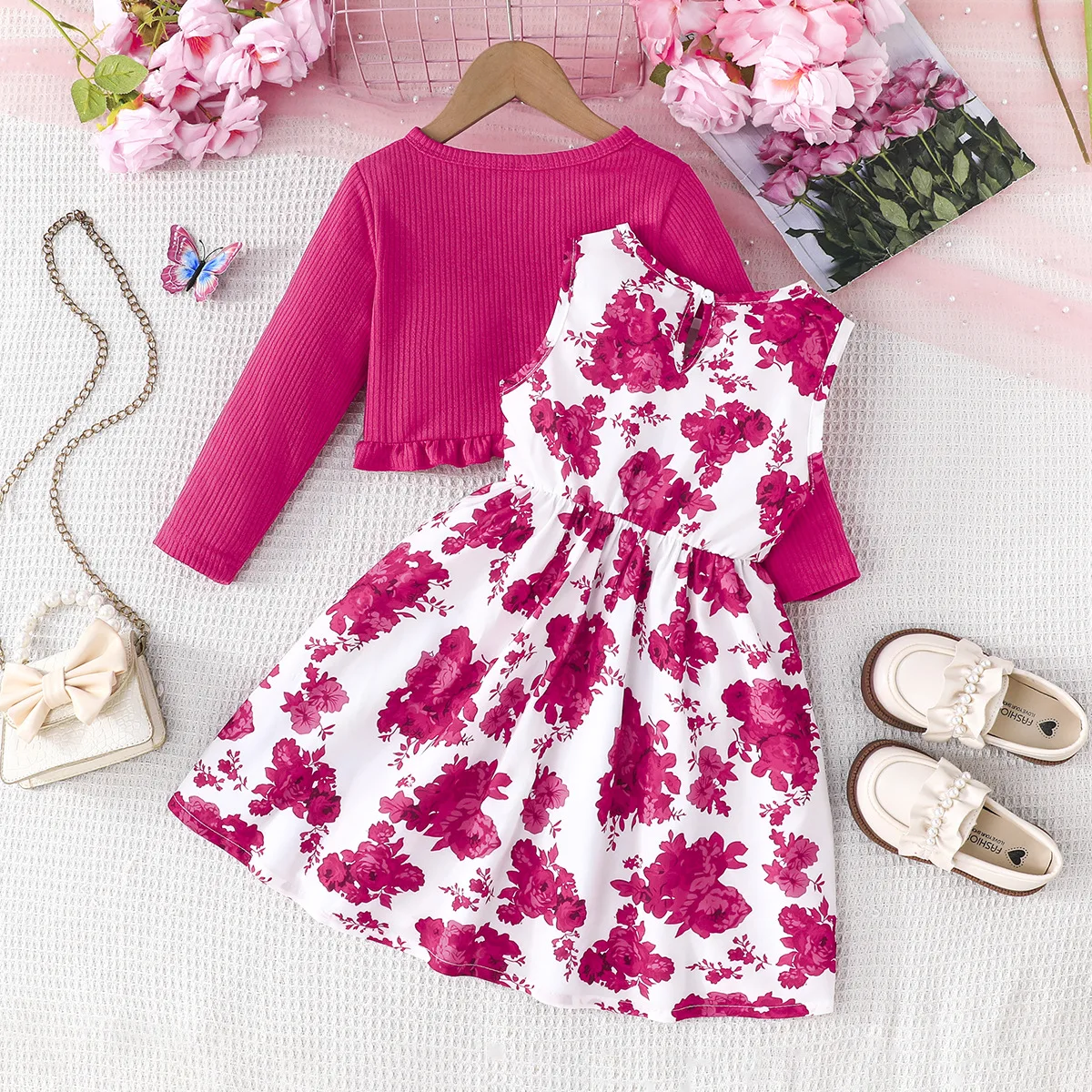 Vestido infantil de algodón sin mangas – Primavera y verano - imagen 3