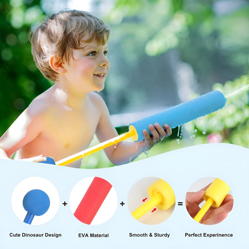 Pistola de agua para niños, juguetes de espuma para pistola de agua, chorro de agua, disador, Atirador, piscina al aire libre, juegos de playa, 1/3/5 unidades - imagen 4