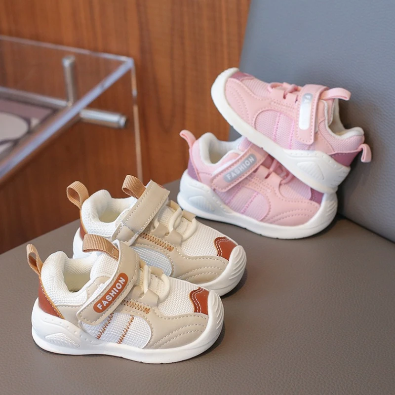 Zapatos para caminar descalzos para bebé, zapatos planos individuales para niño, zapatos de aprendizaje preescolar informales, calzado deportivo versátil para mujer 2025