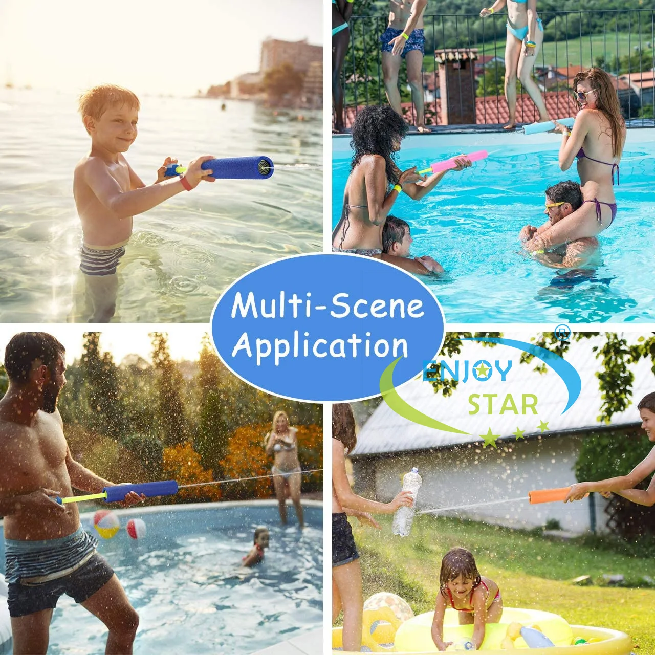 Pistola de agua de espuma EVA para niños, juguetes de playa, rociador de agua, juegos al aire libre, disparar, juguete de interacción para niños, 1 piezas - imagen 5